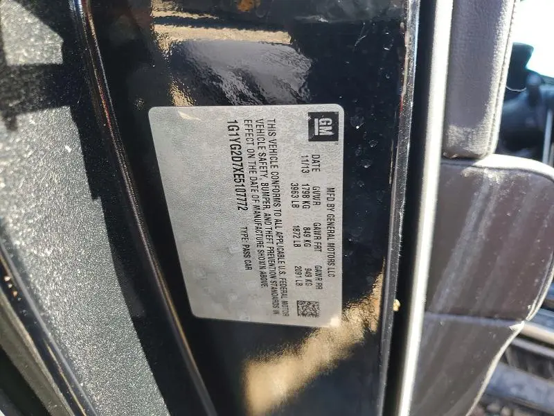 2014 CHEVROLET CORVETTE STINGRAY Z51 1LT  