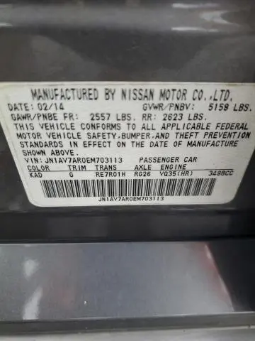 2014 INFINITI Q50 HYBRID PREMIUM