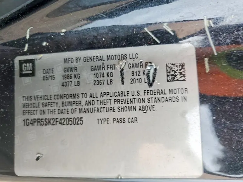 2015 BUICK VERANO CONVENIENCE  