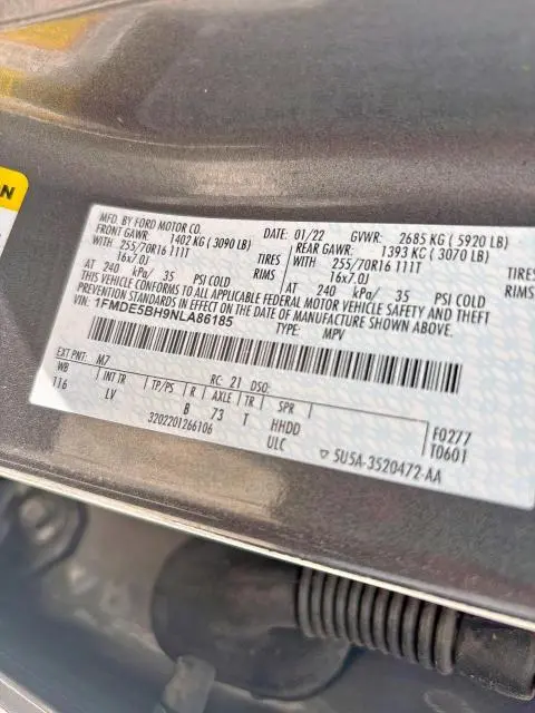2022 FORD BRONCO BASE  