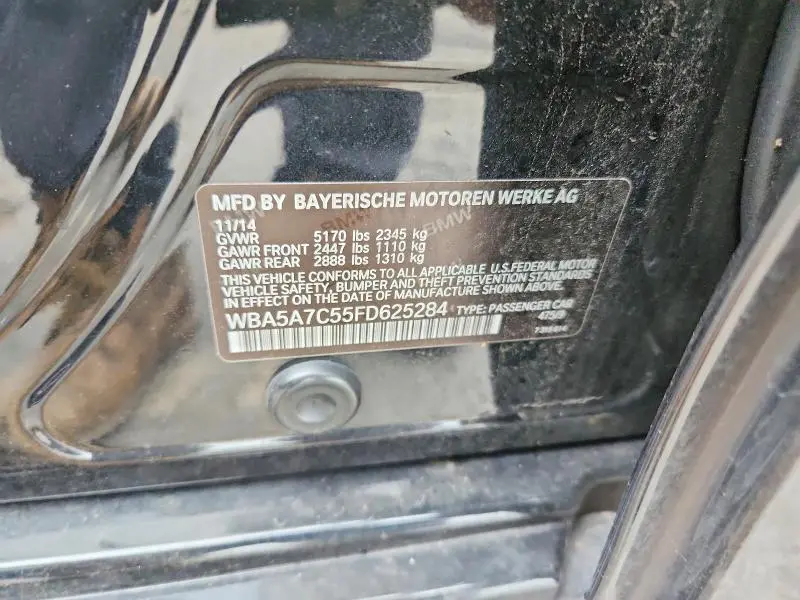 2015 BMW 528 XI  
