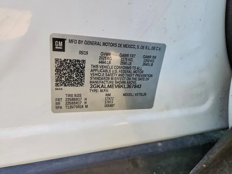 2019 GMC TERRAIN SLE  