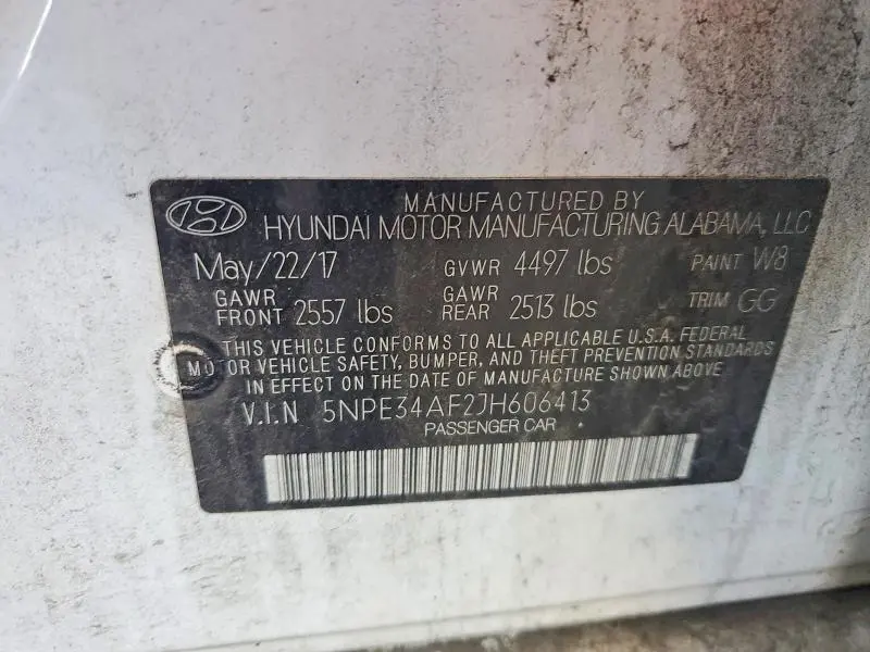2018 HYUNDAI SONATA SEL  