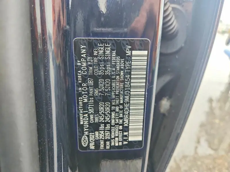 2021 HYUNDAI PALISADE SEL  