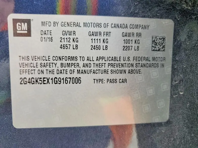 2016 BUICK REGAL   
