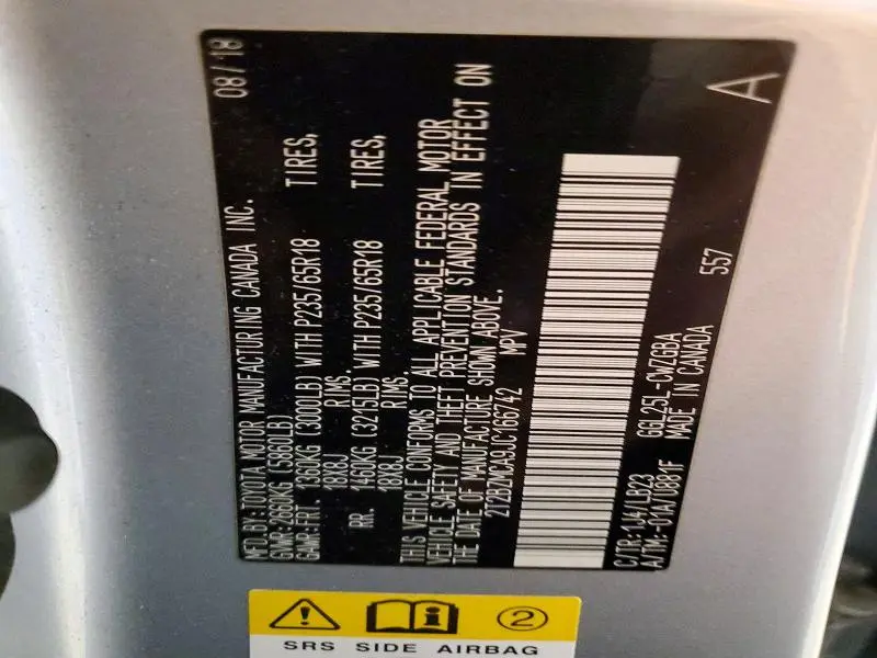 2018 LEXUS RX 350 BASE  