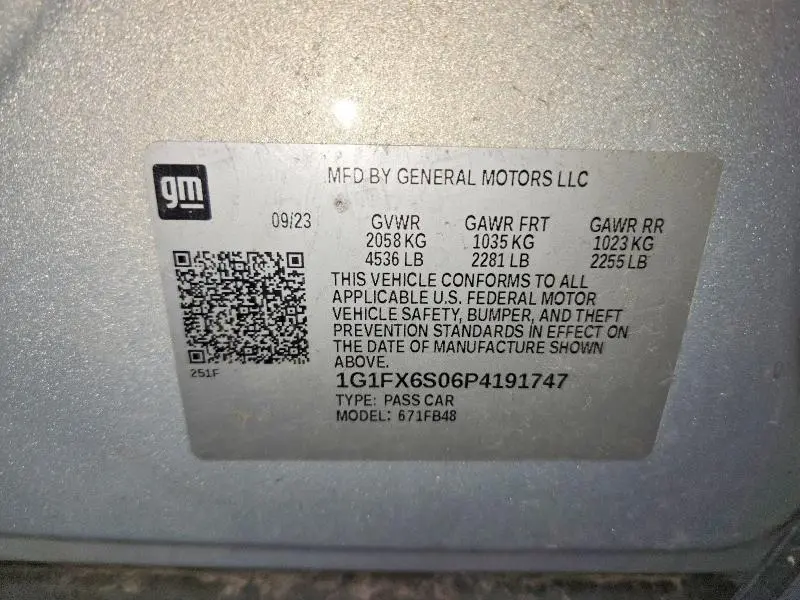 2023 CHEVROLET BOLT EV 2LT  