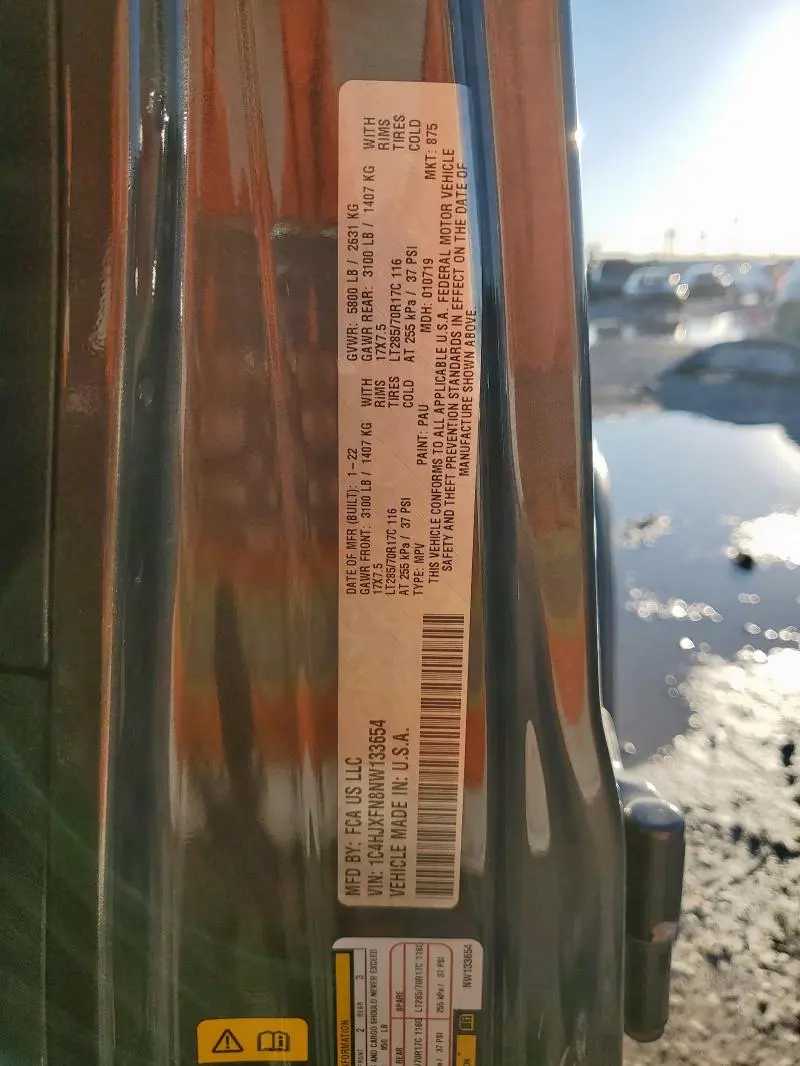 2022 JEEP WRANGLER UNLIMITED RUBICON  