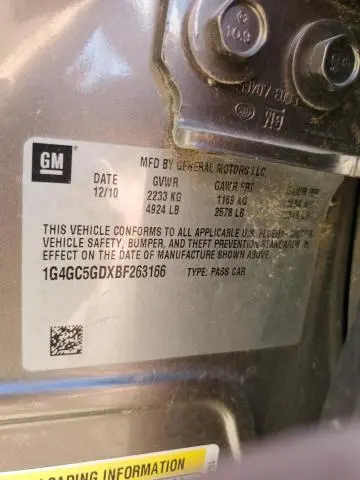 2011 BUICK LACROSSE CXL  