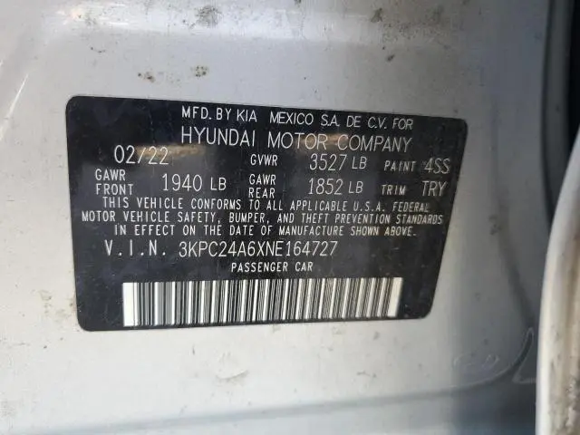 2022 HYUNDAI ACCENT SE  