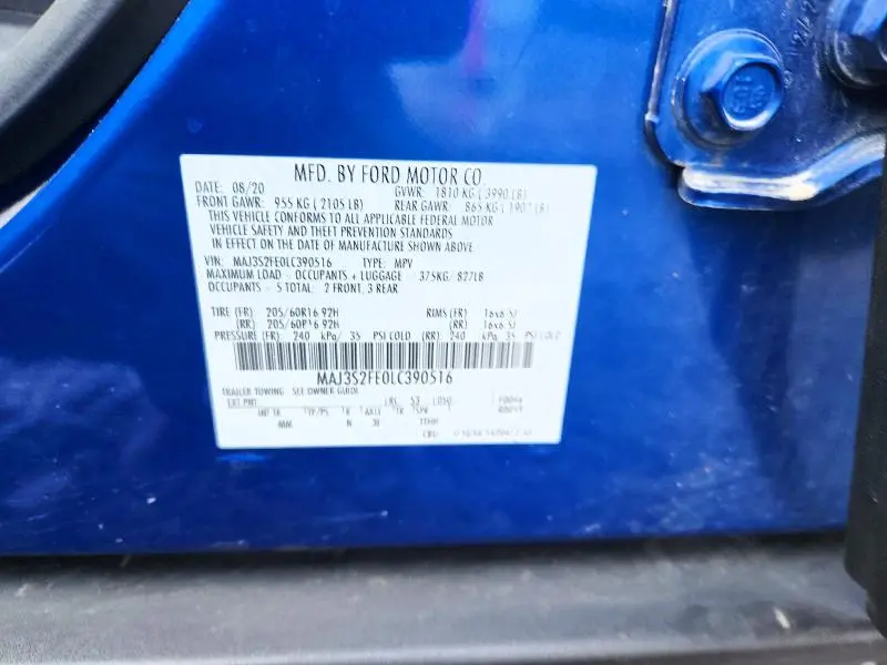 2020 FORD ECOSPORT S  