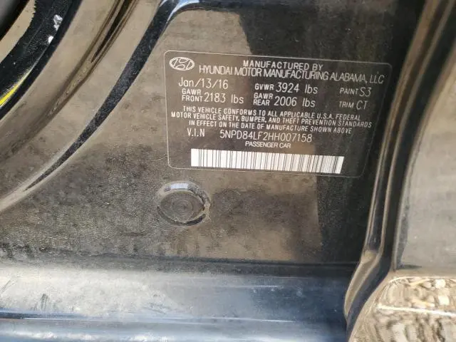 2017 HYUNDAI ELANTRA SE