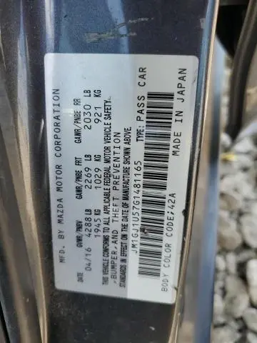 2016 MAZDA 6 SPORT  