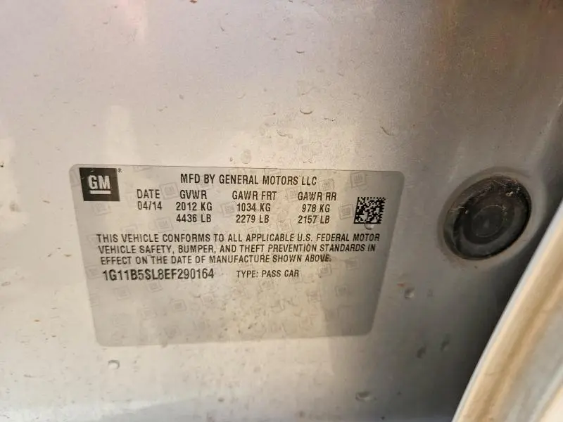 2014 CHEVROLET MALIBU LS  