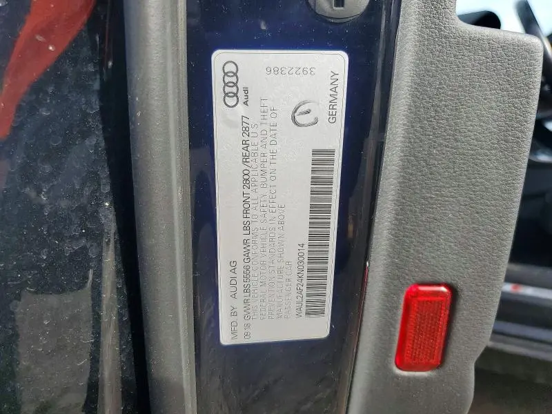 2019 AUDI A6 PREMIUM PLUS  