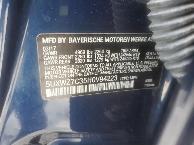 2017 BMW X3 SDRIVE28I  