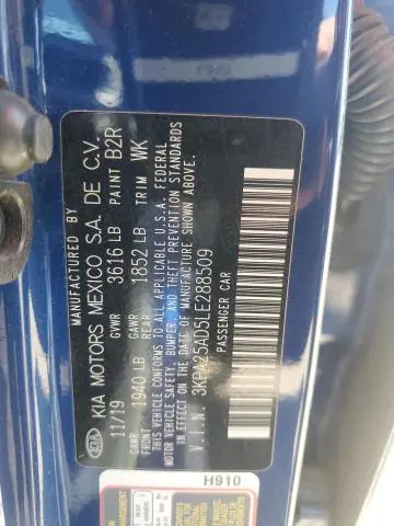 2020 KIA RIO LX  