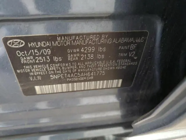 2010 HYUNDAI SONATA GLS  