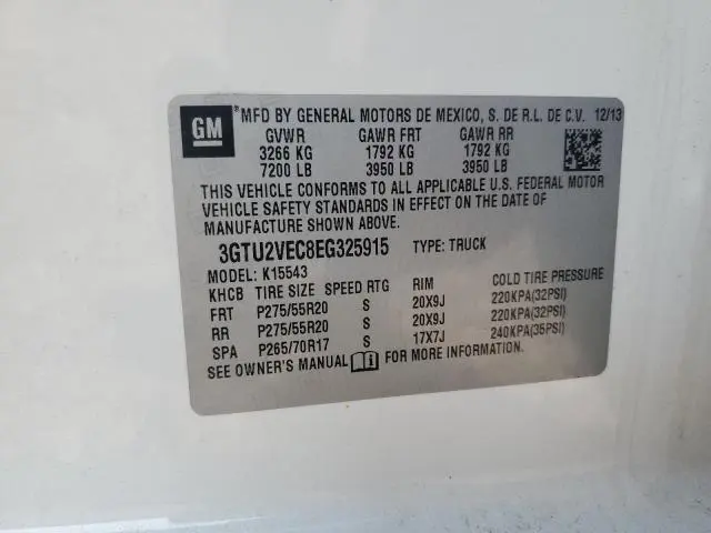 2014 GMC SIERRA K1500 SLT  