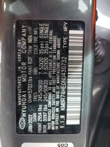 2022 HYUNDAI PALISADE CALLIGRAPHY  