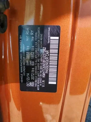 2015 HYUNDAI VELOSTER TURBO