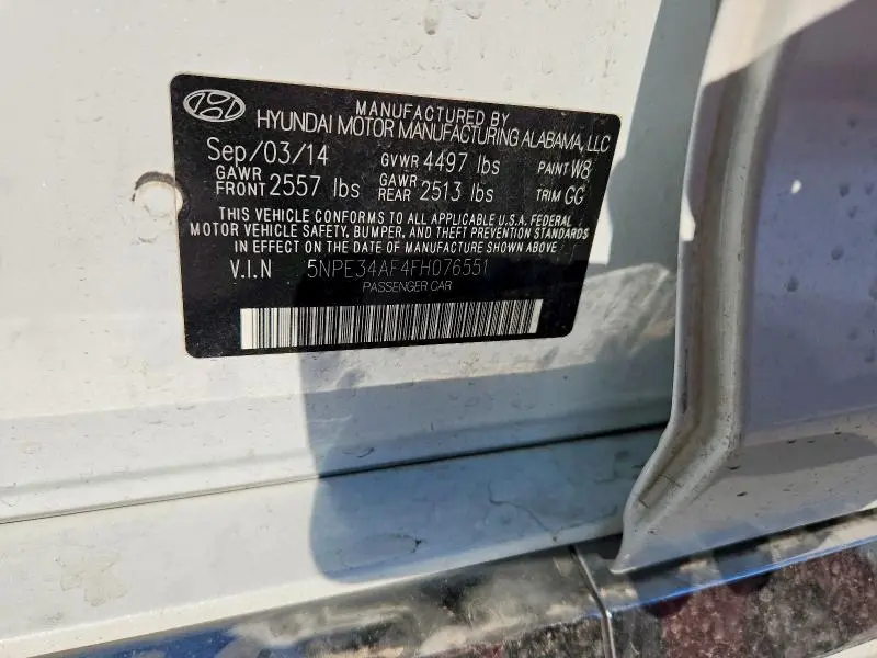 2015 HYUNDAI SONATA LIMITED  