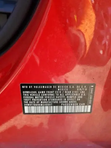 2019 VOLKSWAGEN JETTA GLI  
