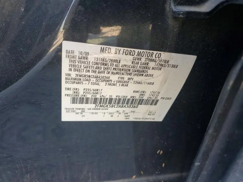 2010 FORD FLEX SE  