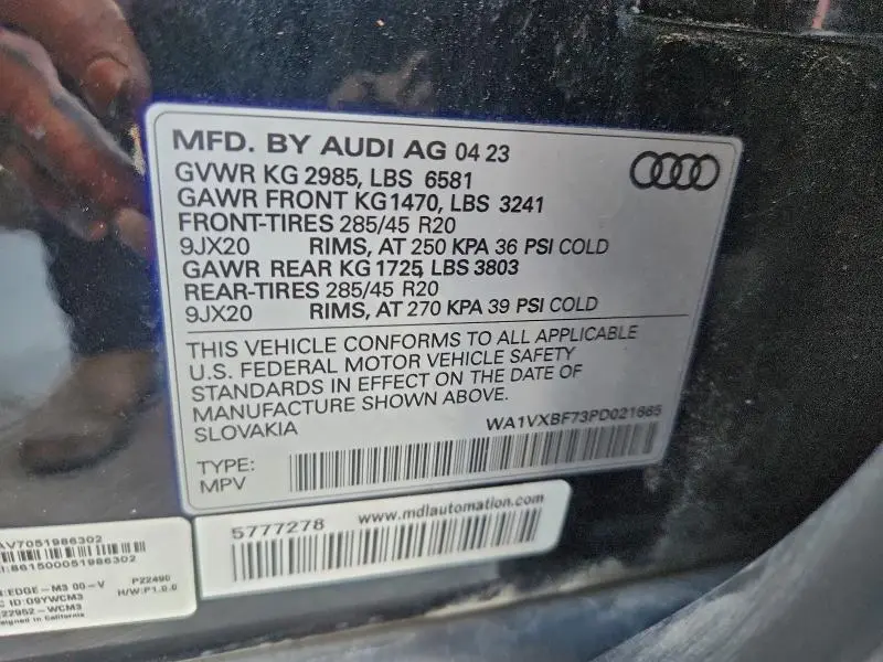 2023 AUDI Q7 PRESTIGE  