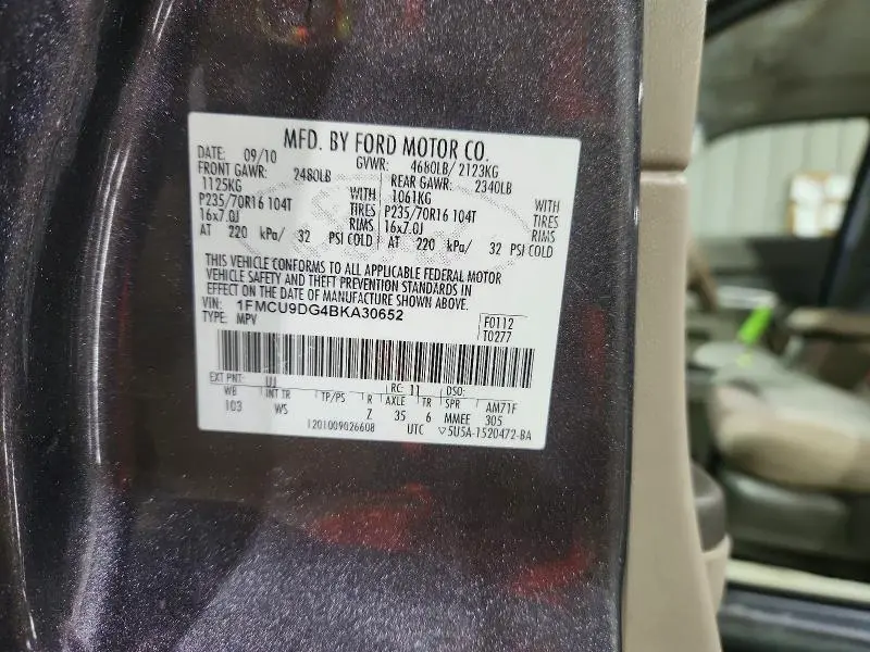 2011 FORD ESCAPE XLT  