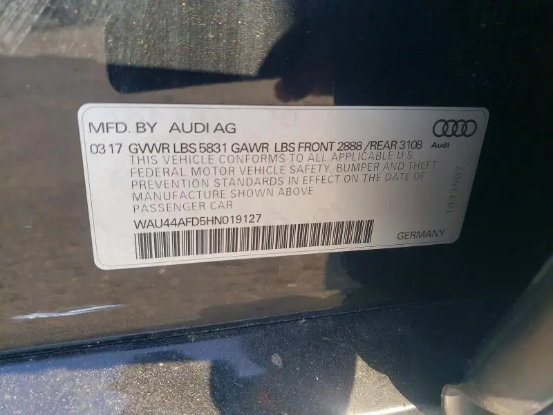 2017 AUDI A8 L QUATTRO  