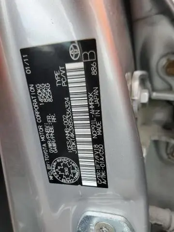 2011 TOYOTA YARIS   