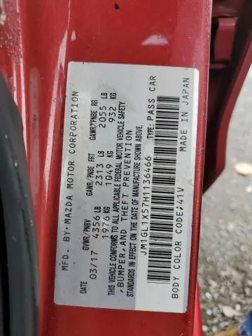 2017 MAZDA 6 GRAND TOURING  