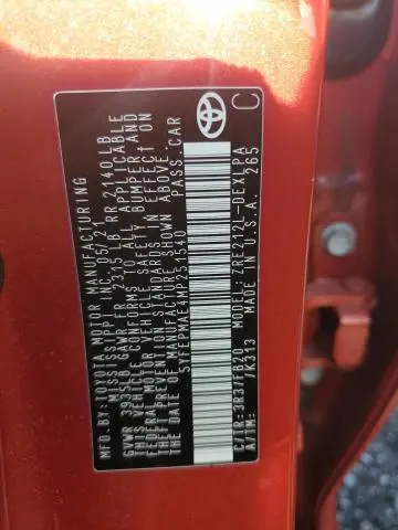 2021 TOYOTA COROLLA LE  