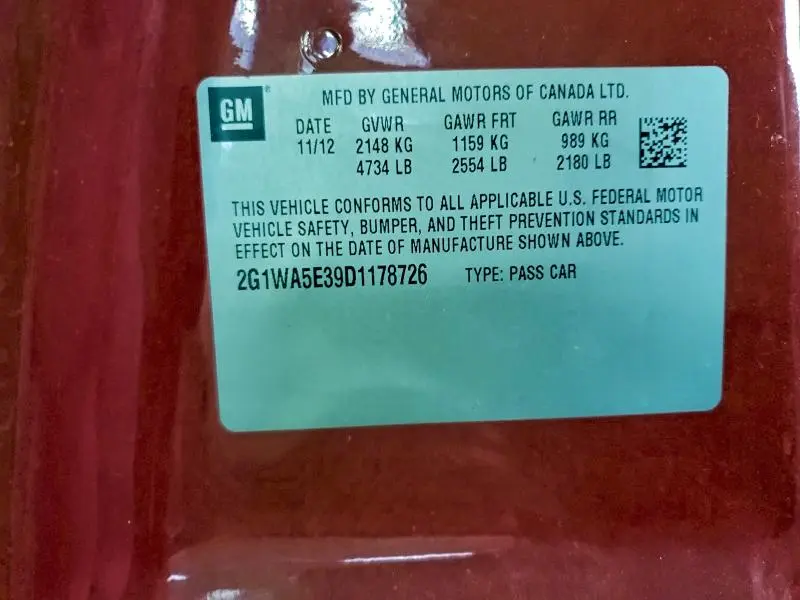 2013 CHEVROLET IMPALA LS  