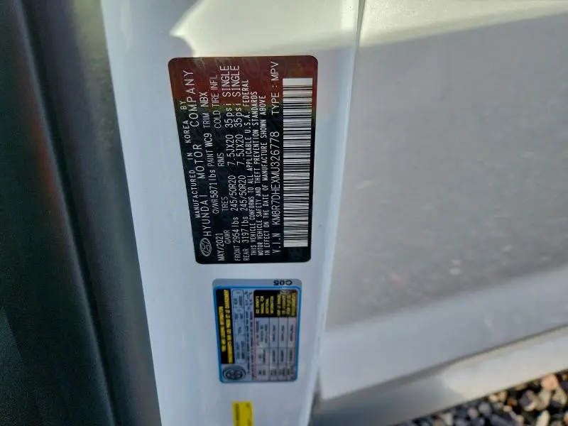 2021 HYUNDAI PALISADE CALLIGRAPHY  