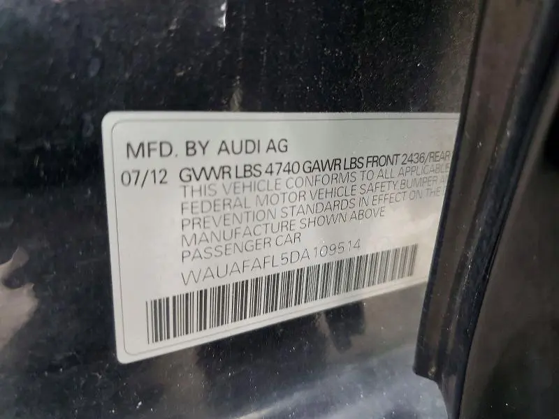 2013 AUDI A4 PREMIUM  