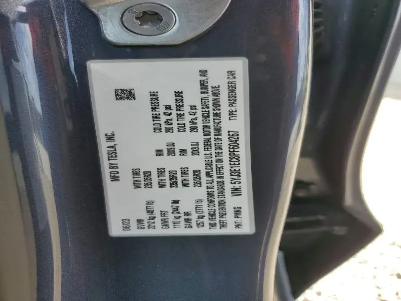 2023 TESLA MODEL 3   