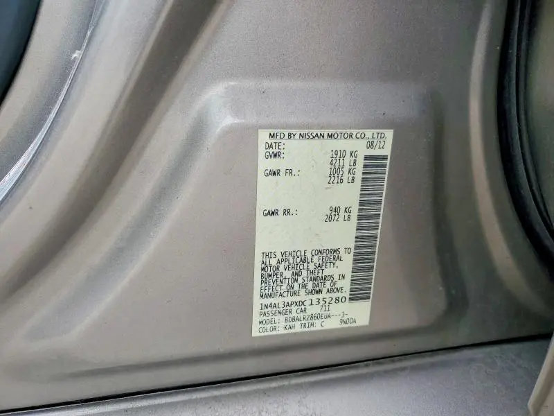 2013 NISSAN ALTIMA 2.5  