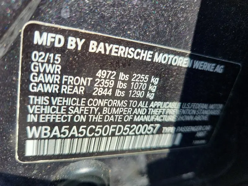 2015 BMW 528 I  