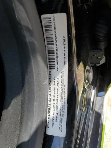 2019 MASERATI GHIBLI   