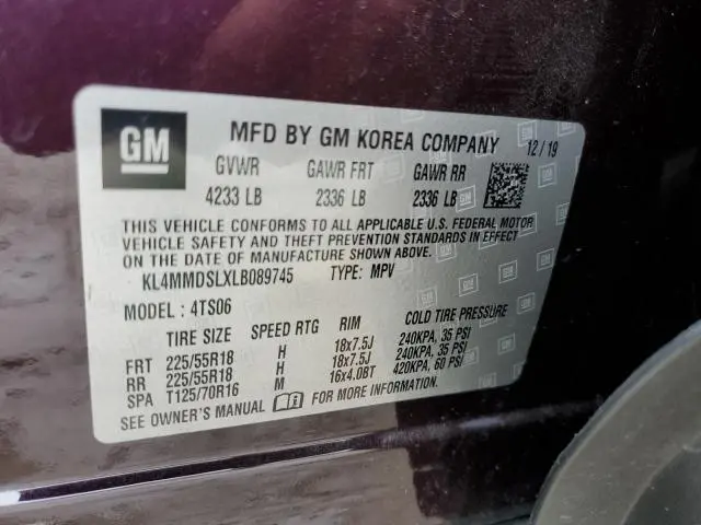 2020 BUICK ENCORE GX SELECT  