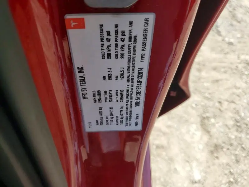 2018 TESLA MODEL 3   