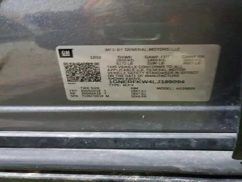 2020 CHEVROLET TRAVERSE LS  