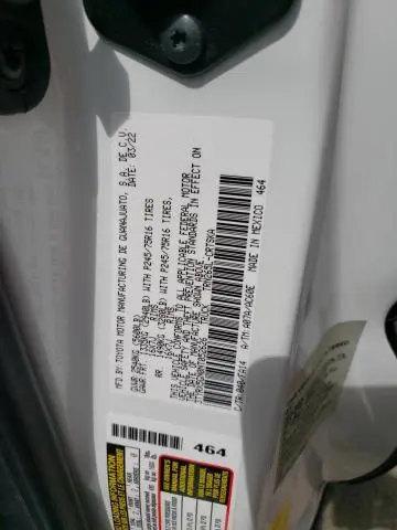 2022 TOYOTA TACOMA ACCESS CAB  