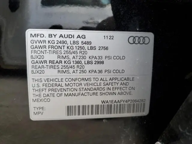2023 AUDI Q5 PREMIUM PLUS 45  