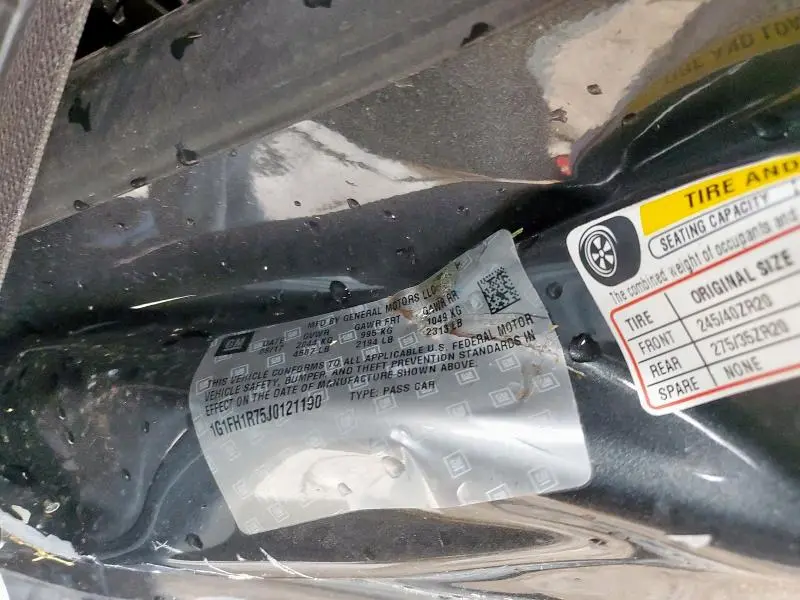 2018 CHEVROLET CAMARO SS  