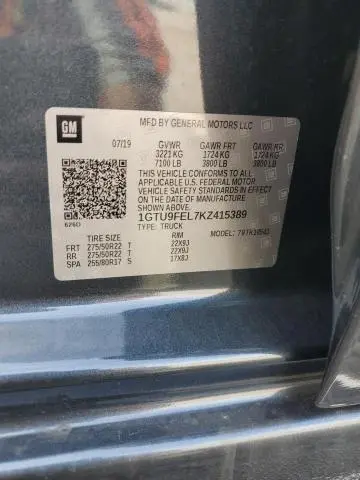 2019 GMC SIERRA K1500 DENALI  