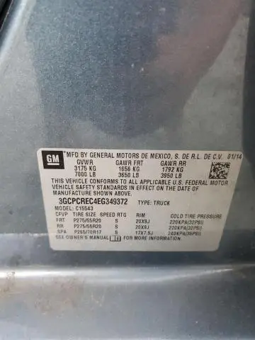 2014 CHEVROLET SILVERADO C1500 LT  