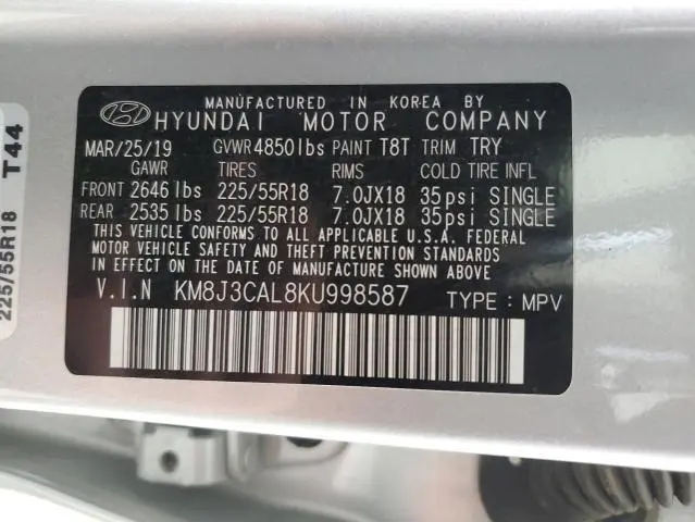 2019 HYUNDAI TUCSON LIMITED  